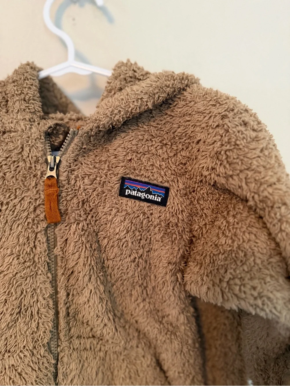 Patagonia Kids Brown Sherpa Fleece Hoodie